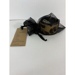 Clever Carriage Wristband Cow Hide Leather Bangle Slip On